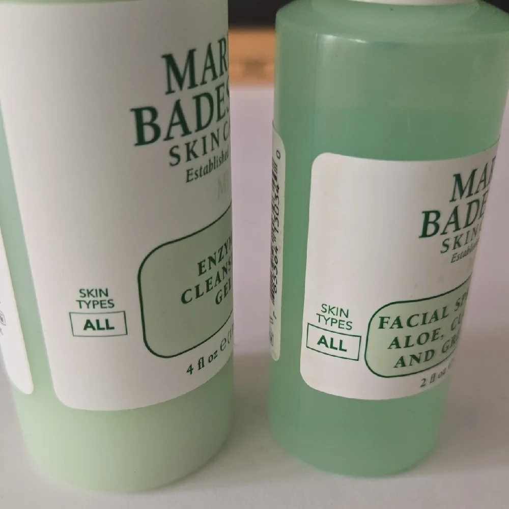 Mario Badescu Enzyme Cleansing Gel & Aloe Cucumber Facial Spray Set NEW